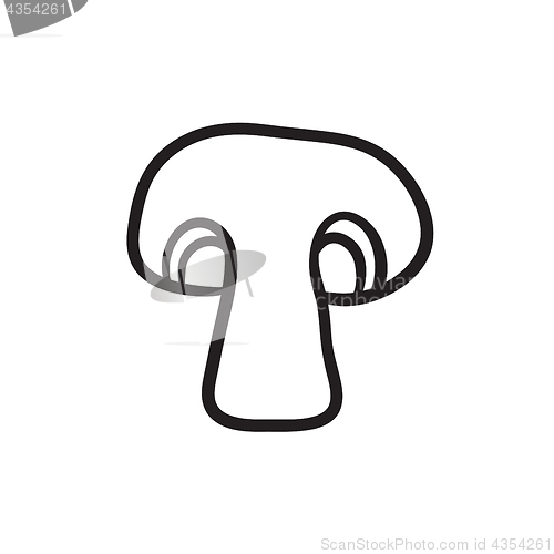 Image of Mushroom sketch icon.
