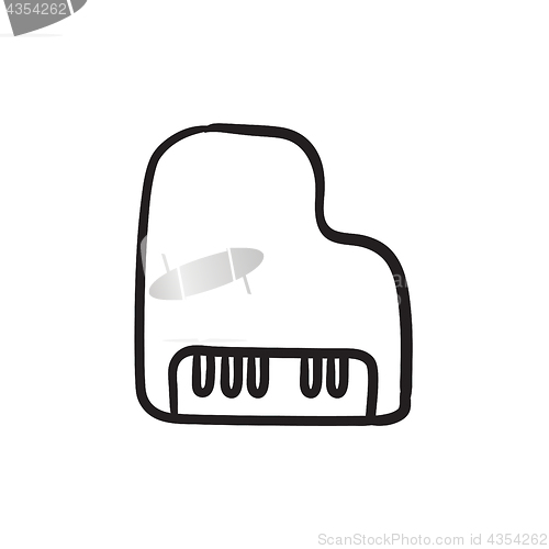 Image of Piano sketch icon.