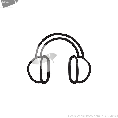 Image of Headphone sketch icon.