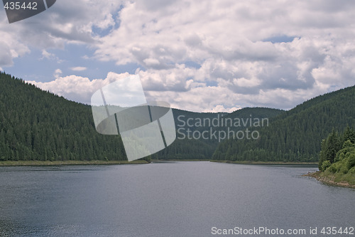 Image of Clouds above the lake