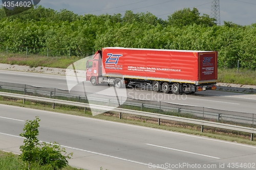 Image of Truck on the highway