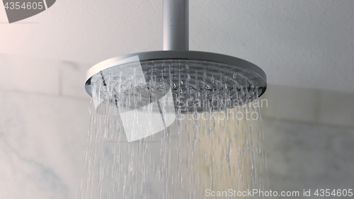 Image of Shower water flowing