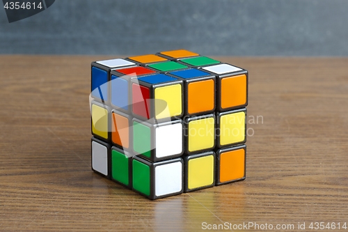 Image of Rubik\'s cube on white