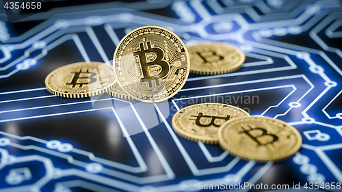 Image of bitcoin coins