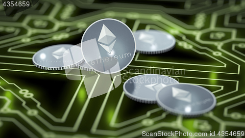 Image of ethereum coins