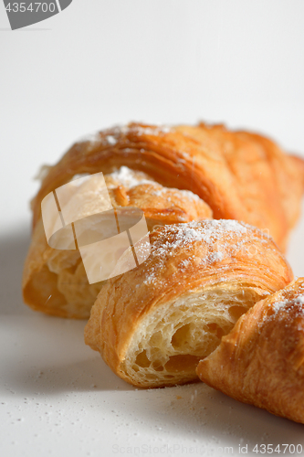 Image of Sliced fresh croissant