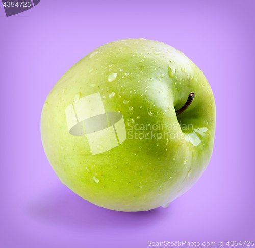 Image of Wet green whole apple