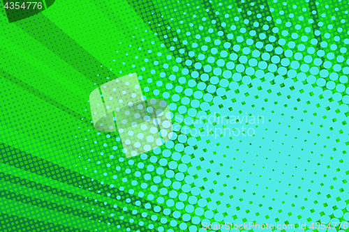 Image of Pop art green background light