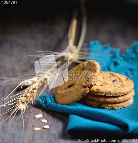 Image of Oatmeal cookies isolated