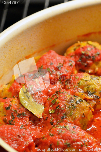 Image of Meat balls with tomatoes sauce