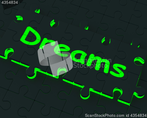 Image of Dreams Puzzle Showing Desires And Wishes