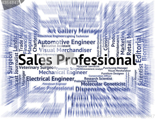Image of Sales Professional Shows Expertise Job And Marketing