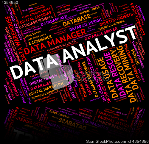 Image of Data Analyst Shows Analysis Analyze And Facts