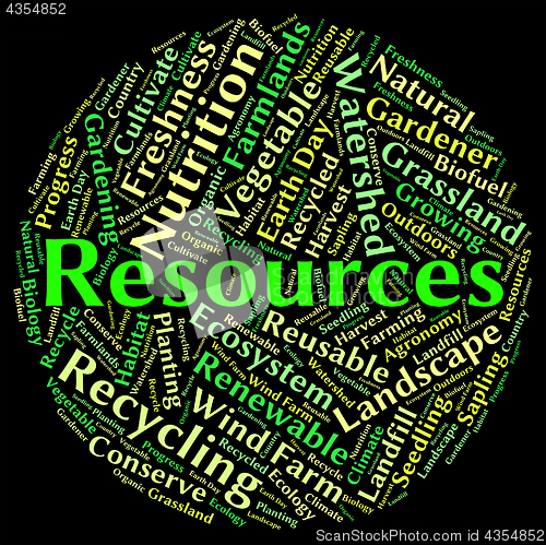 Image of Natural Resources Represents Words Water And Gas