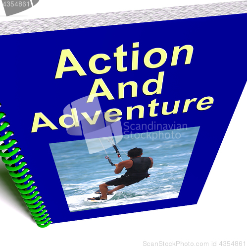 Image of Action And Adventure Book Shows Extreme Exciting Sports