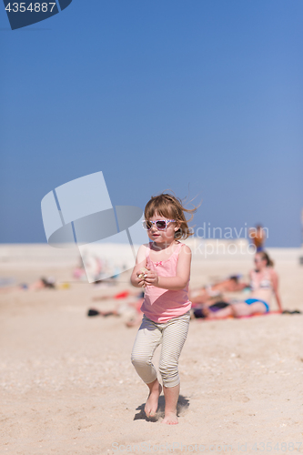 Image of little girl at beach