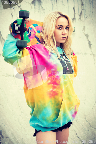 Image of Blond Skater Girl