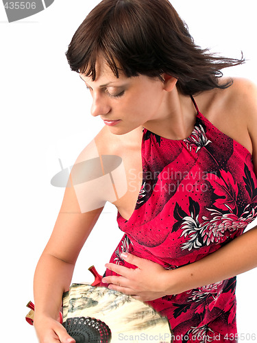 Image of Lady with feather