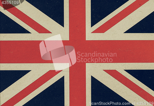 Image of Vintage looking Flag of the United Kingdom aka Union Jack