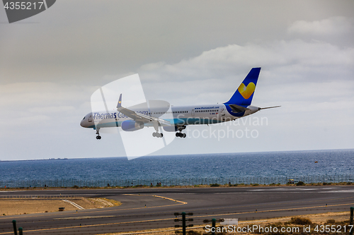 Image of ARECIFE, SPAIN - APRIL, 15 2017: Boeing 757-300 of ThomasCook.co