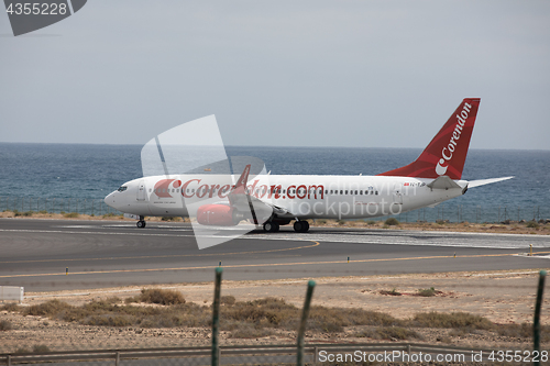 Image of ARECIFE, SPAIN - APRIL, 15 2017: Boeing 737 - 800 of Corendon.co