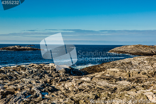 Image of Coastal Landscape with views of the sea and blue sky