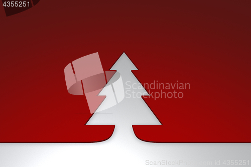 Image of christmas tree - 3d rendering