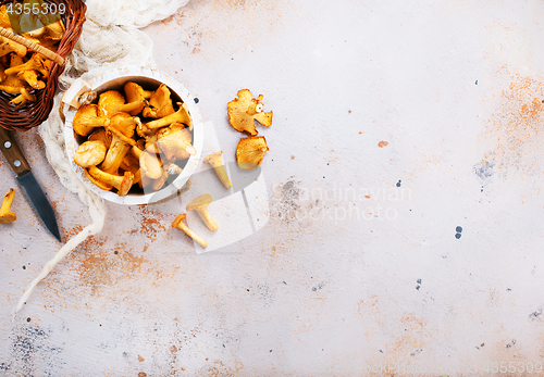 Image of raw mushrooms