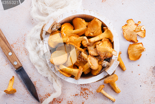 Image of raw mushrooms