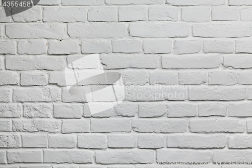 Image of Old white brick wall background texture