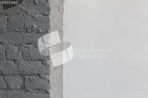 Image of Old grey brick wall background