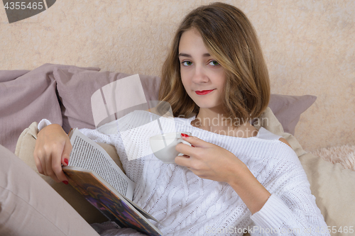 Image of A girl with a book