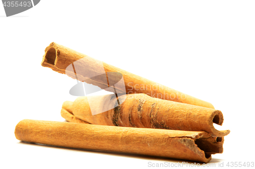 Image of Long cinnamon on a white background with soft shadow