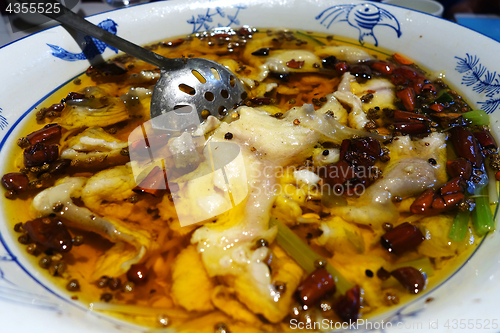 Image of Fish fillets in hot chili oil