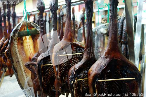 Image of The duck dried hanging for sale