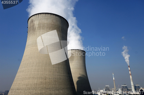 Image of Cooling towers of  nuclear power plant