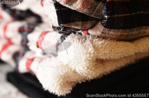 Image of Warm winter woolen clothes