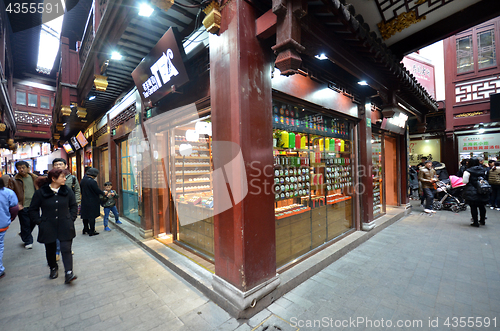 Image of Yu Yuan (Yu Garden) Old Street in Shanghai, China