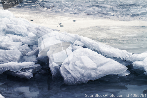 Image of Frozen lake