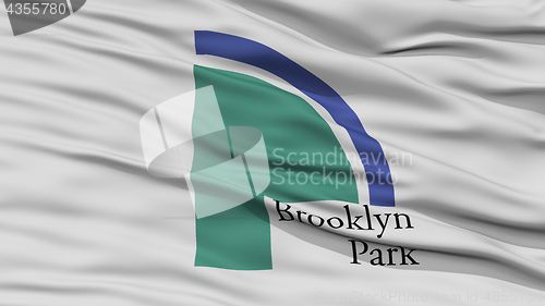 Image of Closeup of Brooklyn Park City Flag