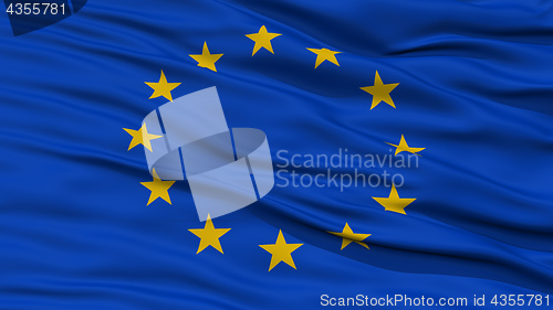 Image of Closeup Europe Flag