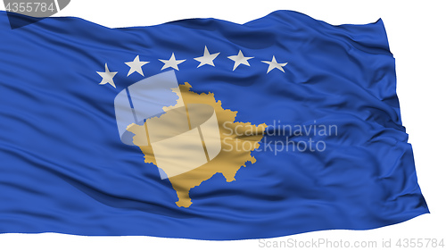 Image of Isolated Kosovo Flag