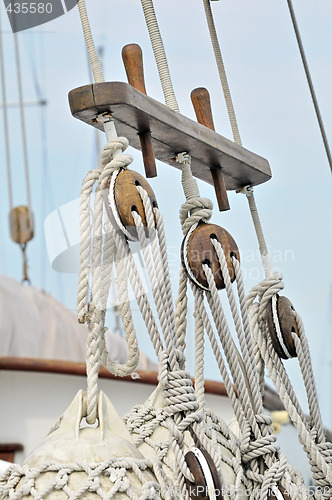 Image of Vintage sailboat detail
