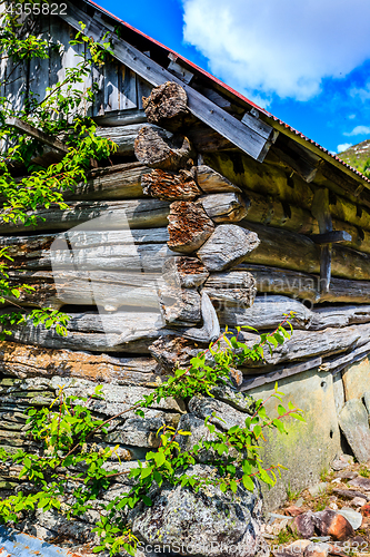 Image of An old building of an old notched seals in beautiful natural sur