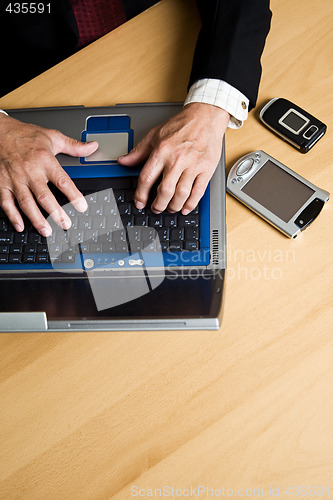 Image of Working businessman