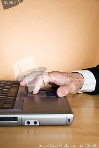 Image of Working senior businessman
