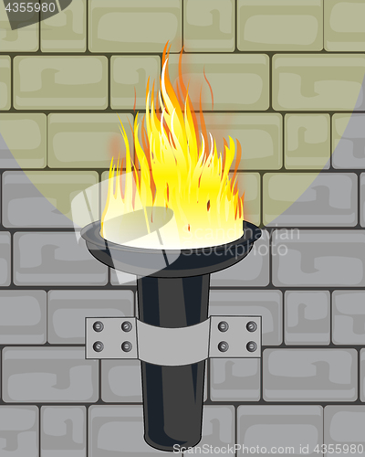 Image of Torchlight on wall