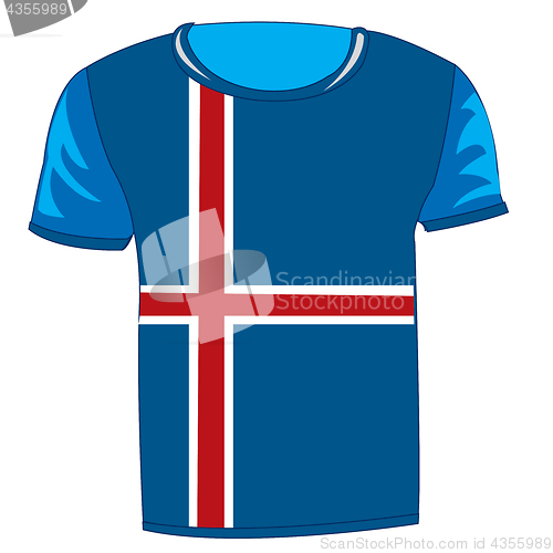 Image of Cloth with flag iceland