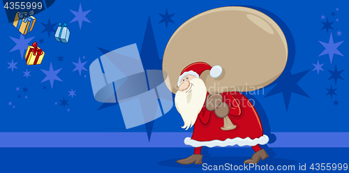 Image of santa claus greeting card