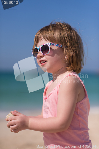 Image of little girl at beach